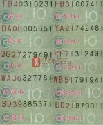“五水七红”稀有的品种大全（12张）五版纸币